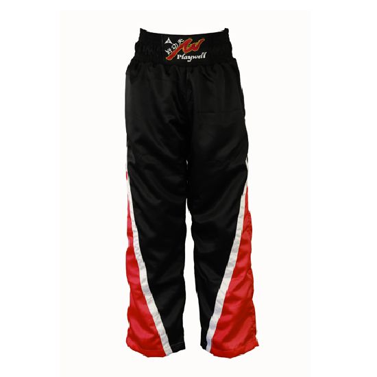 Full Contact Competition Champion Trousers - Black/Red - Click Image to Close